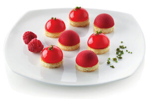 Moule en silicone professionnel Silikomart Silicon Flex 300x175mm 15 demi sphères