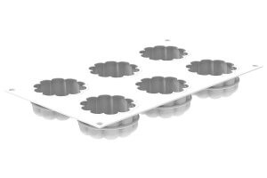 Moule en silicone professionnel Silikomart 3D 6 charlottes 100ml