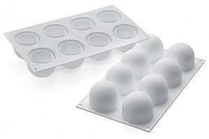 Moule en silicone profesionnel Silikomart 8 truffes 62x52mm
