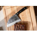 Couteau serbe Samura Mad Bull 18cm manche en G10 et carbone noir