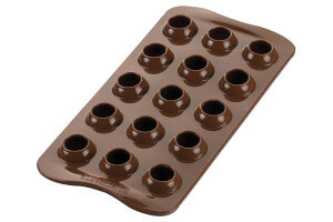 Moule en silicone professionnel Silikomart Easy Choc Tartufino 15 truffes