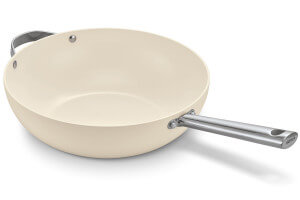 Wok Beka Cicla 30cm en revêtement céramique avec contre-poignée