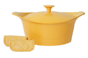 Coffret L'incroyable cocotte 28cm mangue avec poignée et maniques incluses - Édition limitée 2026