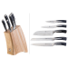 Bloc 5 couteaux style japonais acier inox Kyu Richardson
