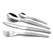 Coffret de 24 couverts de table Lou Laguiole Jet Sablé gris inox 18/0