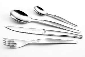 Ménagère 24 couverts de table Lou Laguiole Jet inox 18/0