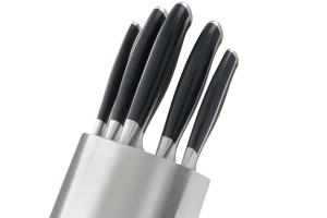 Bloc en inox + 5 couteaux Jupiter Sabatier International