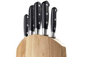 Bloc 5 couteaux de cuisine V. Sabatier acier inox