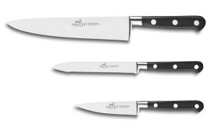 Coffret 3 couteaux SABATIER Idéal Inox 100% forgé et français
