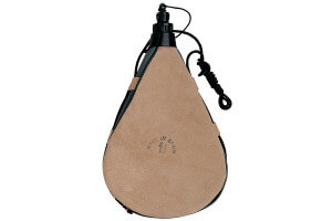 Gourde en peau de taureau étanche 1.5L + cordon de transport