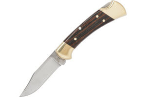 Couteau pliant BUCK 112 Ranger manche 11cm + étui en cuir