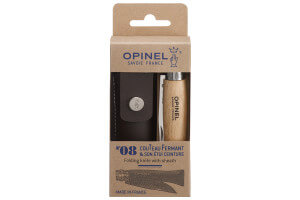 Coffret Opinel traditionnel n°8 lame 8.5cm virole tournante + étui