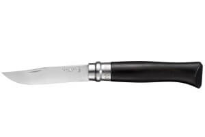 Couteau Opinel de luxe N°08 manche en Ebène et lame acier inox 8.5cm