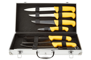 Mallette Albert de Thiers ECO 6 couteaux de cuisine + 1 fusil à aiguiser