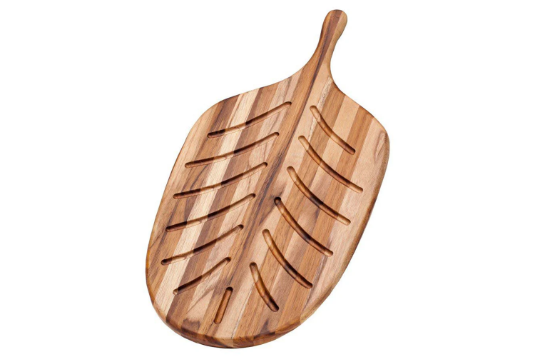 Planche &agrave; pain Teak Haus Canoe Collection en Teck &eacute;cologique 48x9cm