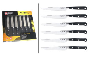 Coffret de 6 couteaux à steak Sabatier Trompette manches à rivets