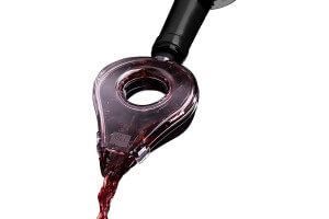 Aérateur verseur à vin transparent Vacu Vin
