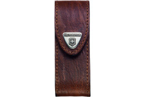Etui cuir marron Victorinox pour couteaux suisses 9,1cm - 6 à 14 pièces