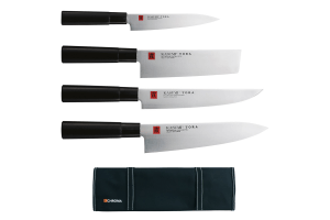 Mallette 4 couteaux de cuisine japonais Kasumi Tora
