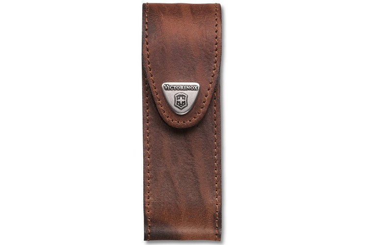 Etui cuir marron Victorinox pour couteaux suisses 11,1cm - A partir de 11 pi&egrave;ces