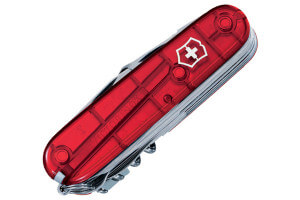 Couteau suisse Victorinox Swisschamp rouge translucide 91mm 33 fonctions