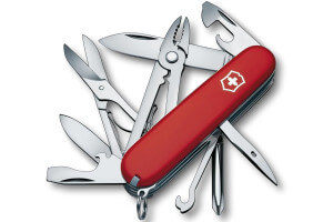 Couteau suisse Victorinox Tinker Deluxe rouge 91mm 18 fonctions