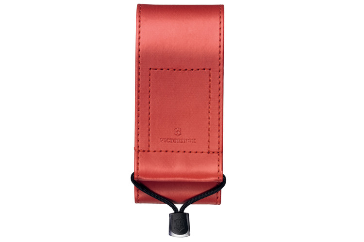 Etui cuir synth&eacute;tique rouge Victorinox pour couteaux suisses 11,1cm - 4 &agrave; 10 pi&egrave;ces