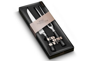Coffret 1 couteau à découper + 1 fourchette Sabatier Edonist forgés