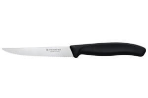 Set de 6 Couteaux steak lame 11cm Victorinox manche noir