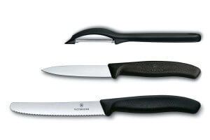Set de 2 couteaux + 1 éplucheur Victorinox SwissClassic
