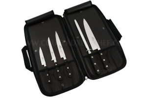 Mallette de 4 couteaux + 1 fusil Sabatier Chef fabrication française