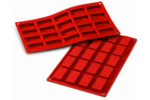 Moule en silicone professionnel Silikomart Silicon Flex 300x175mm 20 mini financiers