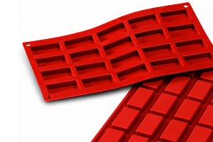 Moule en silicone professionnel Silikomart Silicon Flex 300x175mm 20 mini financiers