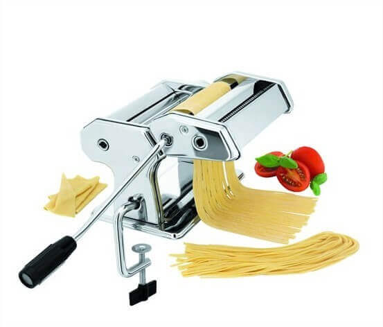 Machine à pâtes, laminoir pates electrique, laminoir a pate Fraiche en  Acier Inoxydable, pasta maker, 9 Niveaux d'épaisseur réglables – Prépare de  parfaites Spaghetti ou Fettuccine : : Cuisine et Maison