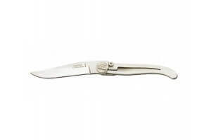 Couteau Laguiole C. Dozorme Lame inox manche inox 11cm à cran intérieur 