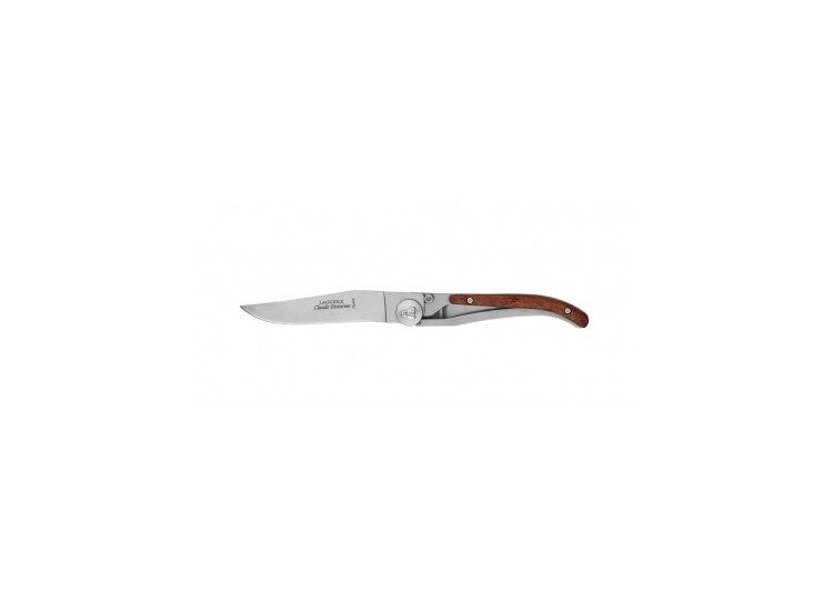 Couteau Laguiole C. Dozorme Lame inox manche vallernia 11cm &agrave; cran int&eacute;rieur 