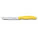 Couteau de table Victorinox SwissClassic jaune lame à dents 11cm