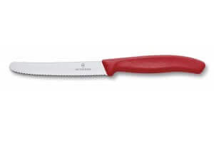 Couteau de table Victorinox SwissClassic rouge lame à dents 11cm