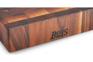 Planche à découper Boos Blocks Gourmet en noyer noir 38x38x7.5cm