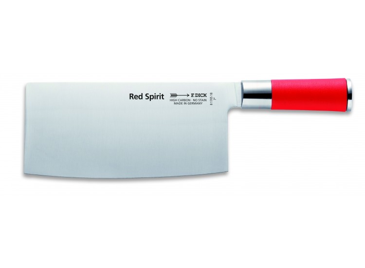 Couteau de chef chinois DICK Red Spirit acier inoxydable 18cm manche rouge