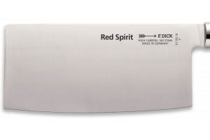 Couteau de chef chinois DICK Red Spirit acier inoxydable 18cm manche rouge