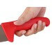 Couteau de boucher 28cm manche rouge Bargoin