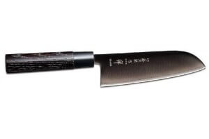 Couteau japonais Santoku Tojiro Zen Black lame 17cm