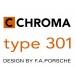 Coffret de 3 couteaux design Chroma Type 301 Design by F.A. Porsche martelés