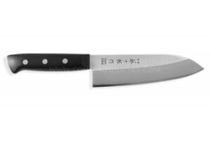 Couteau santoku japonais Tojiro DP Eco lame 17cm manche riveté