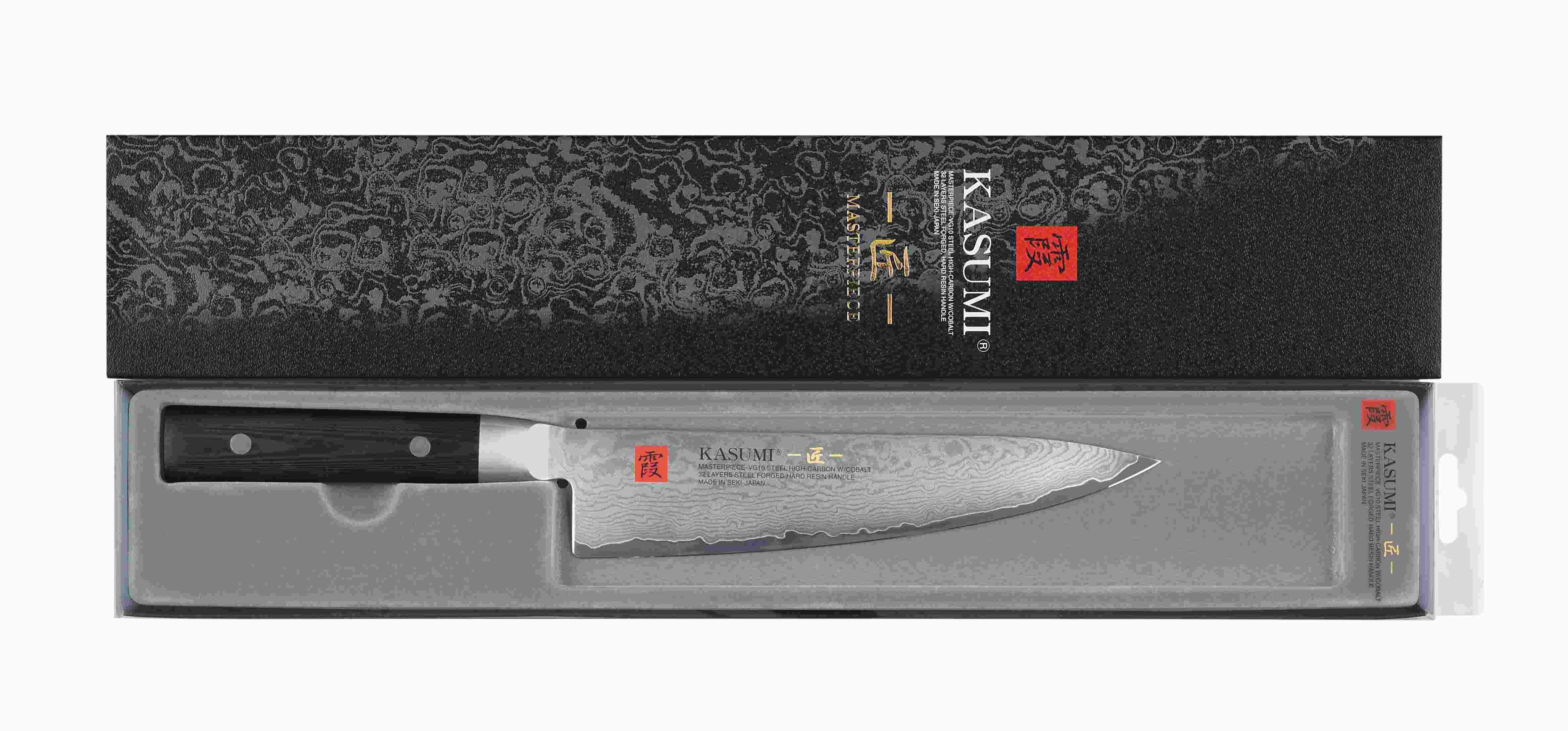 Couteau à pain 25cm, Couteau Kasumi Masterpiece japonais MP10 - Couteau  Japonais