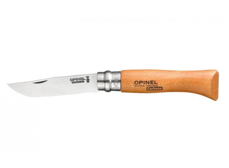 Opinel traditionnel carbone n°08 avec virole tournante 