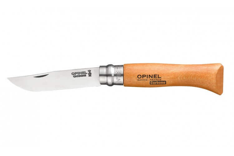 Opinel traditionnel carbone n°08 avec virole tournante 