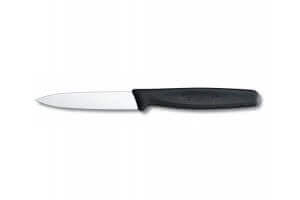 Couteau de table 8 cm Victorinox, lame lisse, manche noir