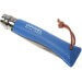 Couteau opinel Acidulé n°07 lame 8cm virole tournante manche azur + cordon